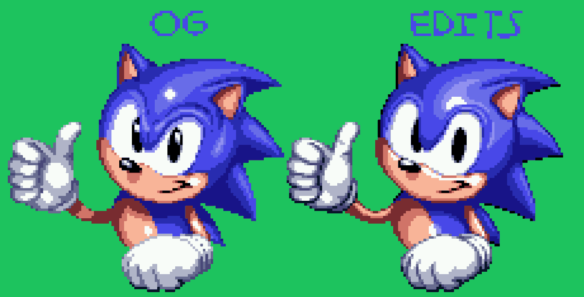 Saneko🍪 on X: 05 - ??? - Sonic 1 ( Ending Screen ) a sprite style! didn't  expect that, did you? #SonicTheHedgehog #ArtistOnTwitter   / X