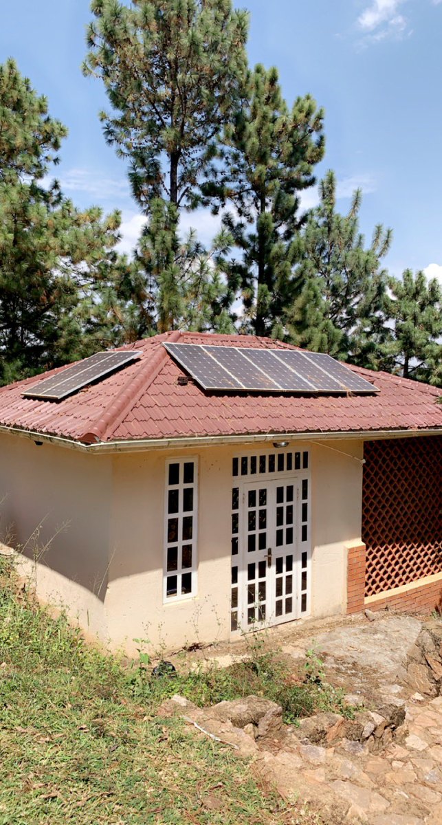 arcsolarug's tweet photo. Solar system routine check up and maintenance at KIWAMIREMBE SHRINE in Kajjansi. Let ARC SOLAR be your solution to your power needs. #arcsolarug #solarpanel #solarpv #solarsystemsug #solarcontroller https://t.co/F3C6cs3hOz