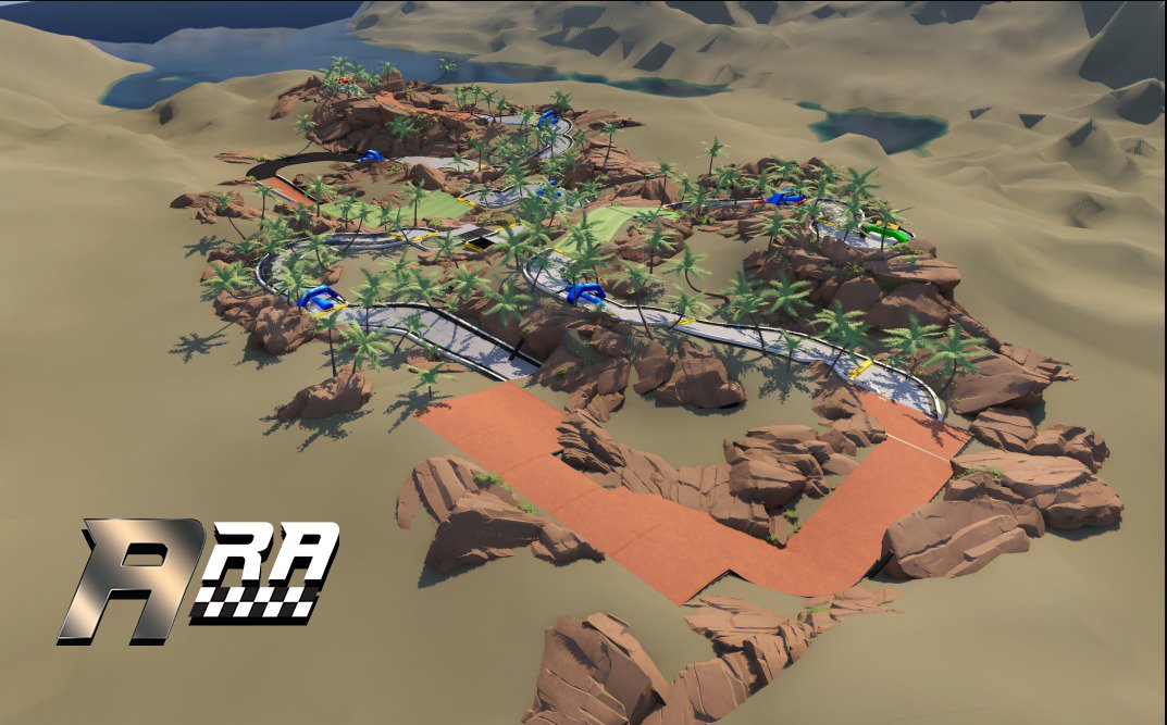To be prepared for the Sandbox racing track, our team already started working on some tracks for you to train on! 🏎️💨

This one will be playable soon on TrackMania! #ARA