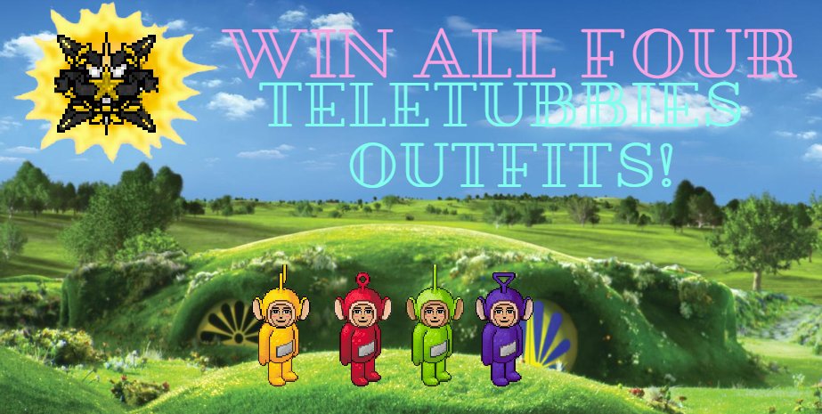 HabboFiS's tweet photo. 🎁Teletubbies outfit giveaway🎁

All you need to do is..

💛Like!
❤️Retweet!
💚Follow us (@HabboFiS)!
💜Tag a friend!

Winner to be announced 26/01/2022. Good luck!🎉 https://t.co/9Aq1lZb1Fw