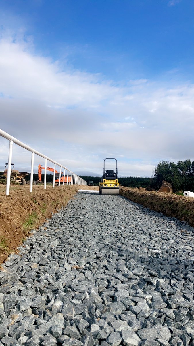 Rolling up the hill down in Wexford. Rolling in the rock on a new gallop.