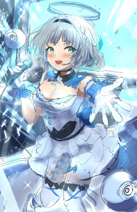 ラフ～次はアイドル! 汗でキラキラ^+.(≧∀≦)゜+.゜ 