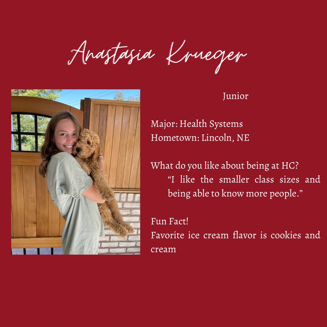 Our first 🐴 of the the Junior class is in her last year at Hastings.

Hello there, Ana Krueger!