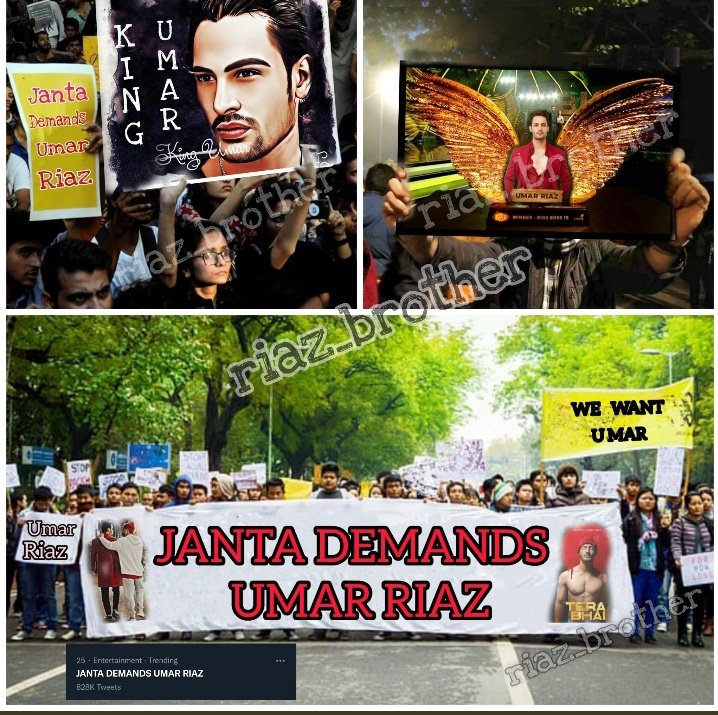 IamRealNick1's tweet photo. " JANTA DEMANDS UMAR RIAZ " trending with  1.16 M + tweets  !! 

Let's go for 2M tweets  .......!! 

https://t.co/rzznClhV2Z https://t.co/891XWTrwTB