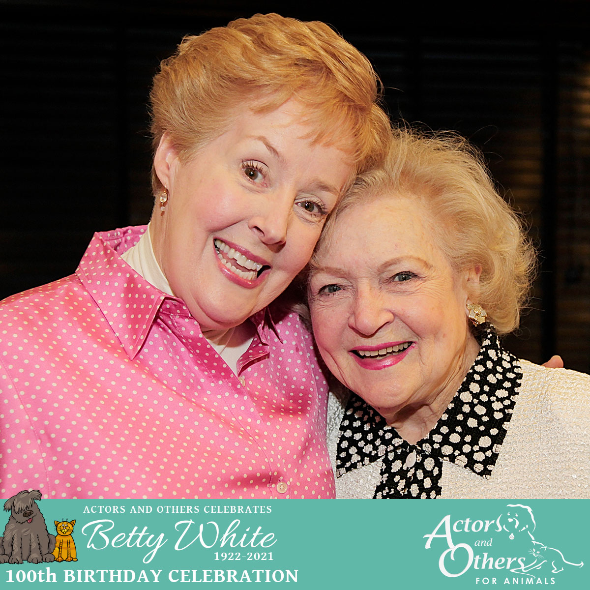 AandOforAnimals's tweet photo. 2011, AOA celebrated our 40th Anniversary by saluting #BettyWhite, and we introduced the 'Betty White Inspiration Award.' 
@Wolfiesmom @jamieleecurtis @PeterMarshallHS @Loretta_Swit @WendieMalick 
https://t.co/CC9Qj7pl0O https://t.co/klQNxoIPFq