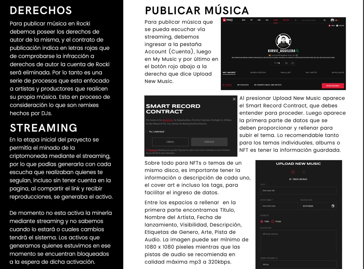 ROCKI Guide In Spanish!
Guia de ROCKI en Español !

Happy to share a guide in Spanish that was done by one of our ROCKI supporters #zetareti_beats 🚀 👏 

lnkd.in/gCbtpMFG

#musicnfts #streamingnft #musicnfts #nftmusic #nftnusicians #musicindustry #nftcommunity $rocki
