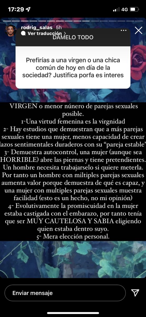 angustia saber que sigue existiendo “gente” con este tipo de opinión digna de hace 3 siglos