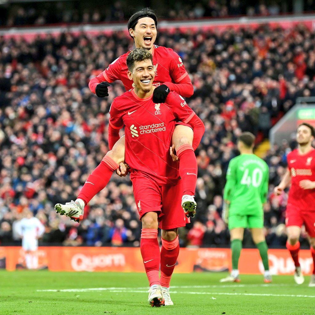 ItsBohes's tweet photo. An important clean sheet with an improvement in the 2nd half. Fabinho's header just before the break gave them the perfect lift. Second half a procession after Oxlade-Chamberlain's diving header. Minamino bagged the third. #WeKeepMovingForward #WeAreLiverpool #YNWA ๐ด https://t.co/6BQ9Y4CrAH