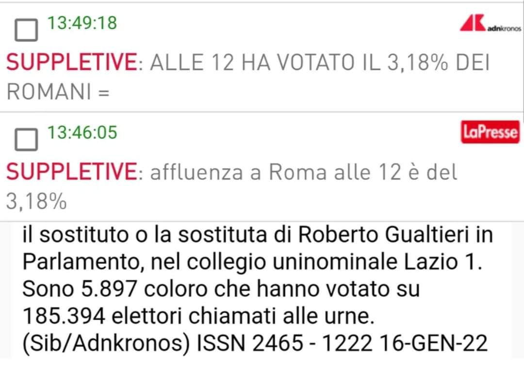 NicolaMorra63's tweet photo. Lo stato di salute della democrazia in Italia è questo: partecipazione ridottissima al voto. https://t.co/UVYAaUBg9p