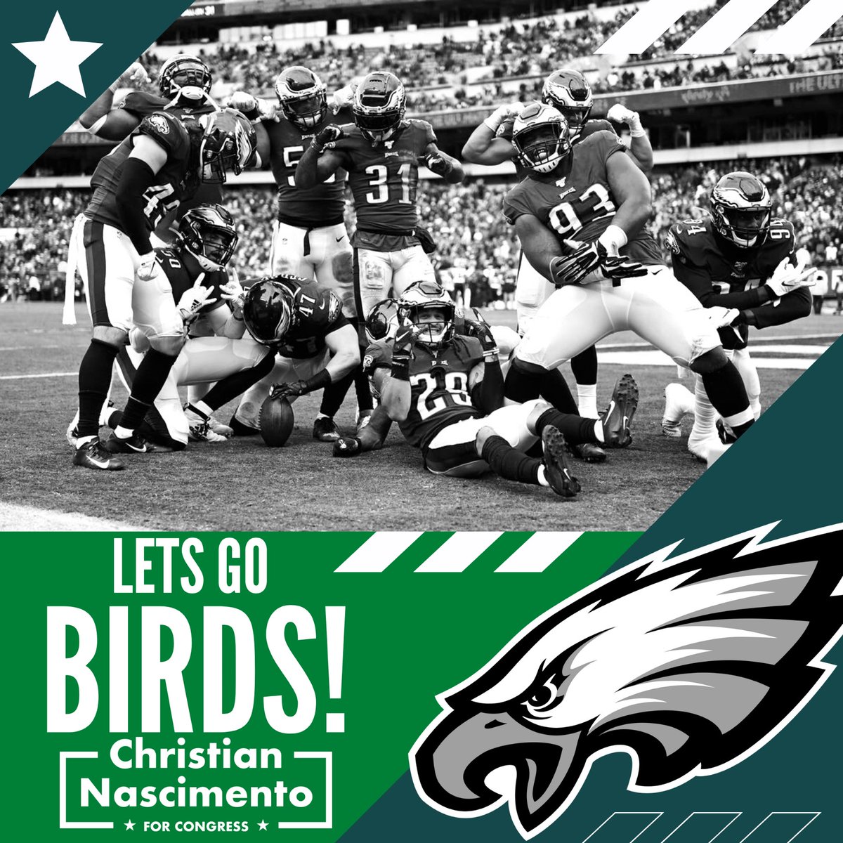 CNasForPA's tweet image. Let’s go  @Eagles !🦅🦅🦅🏈
#Eagles #WildCard