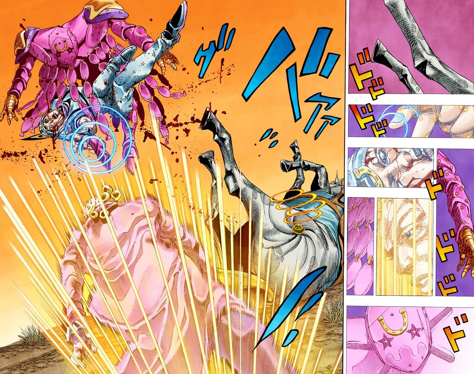 JOL on X: Johnny Joestar vs Funny Valentine— The clash between them  started off pretty strong and after a while Tusk act 4 was dominating yet  the next sequence is the reason