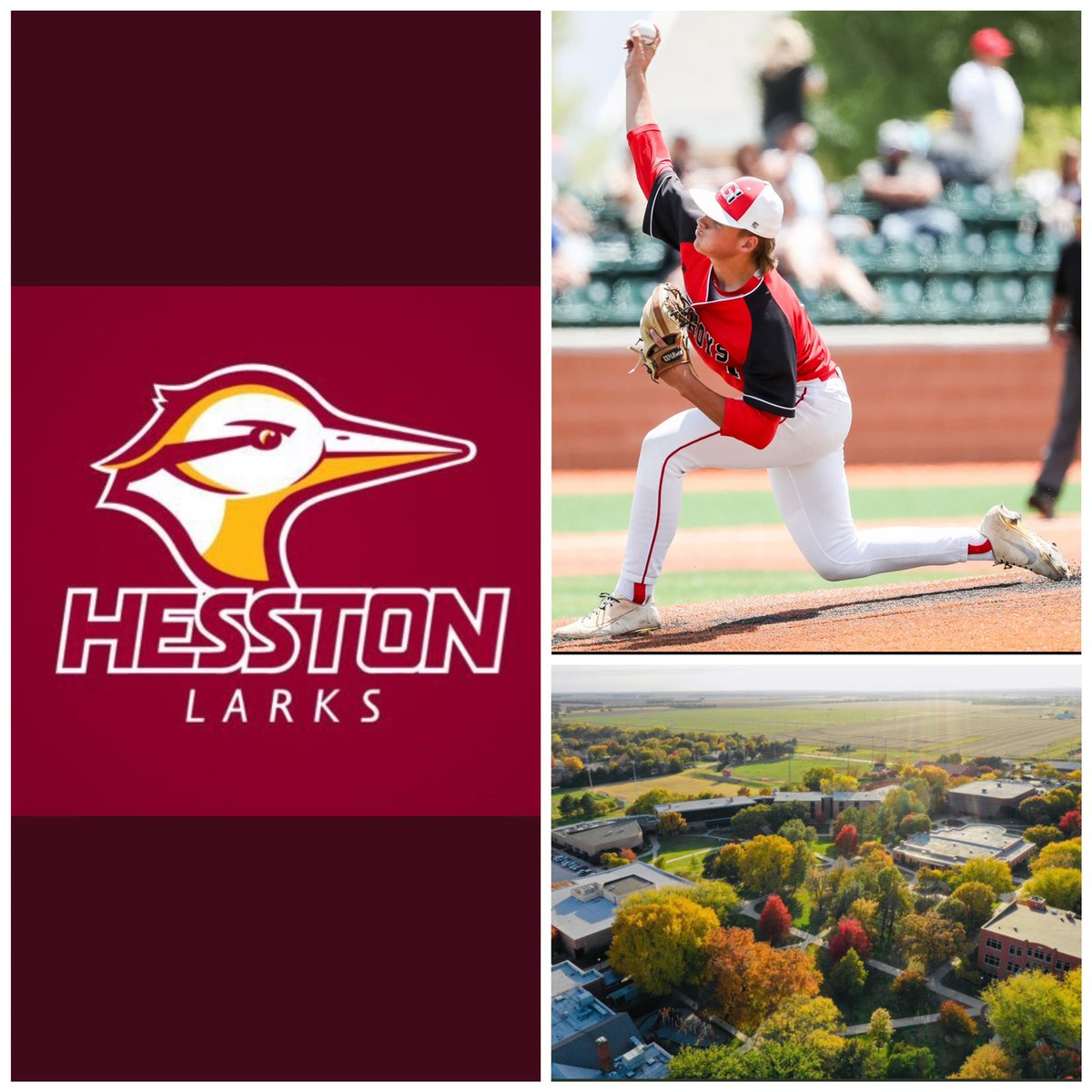 BrocMiller2's tweet photo. After a great talk with Coach Olsen, I am grateful to have received an offer from Hesston College! Fear the nest!@HesstonBaseball https://t.co/3EIEo55Fwo