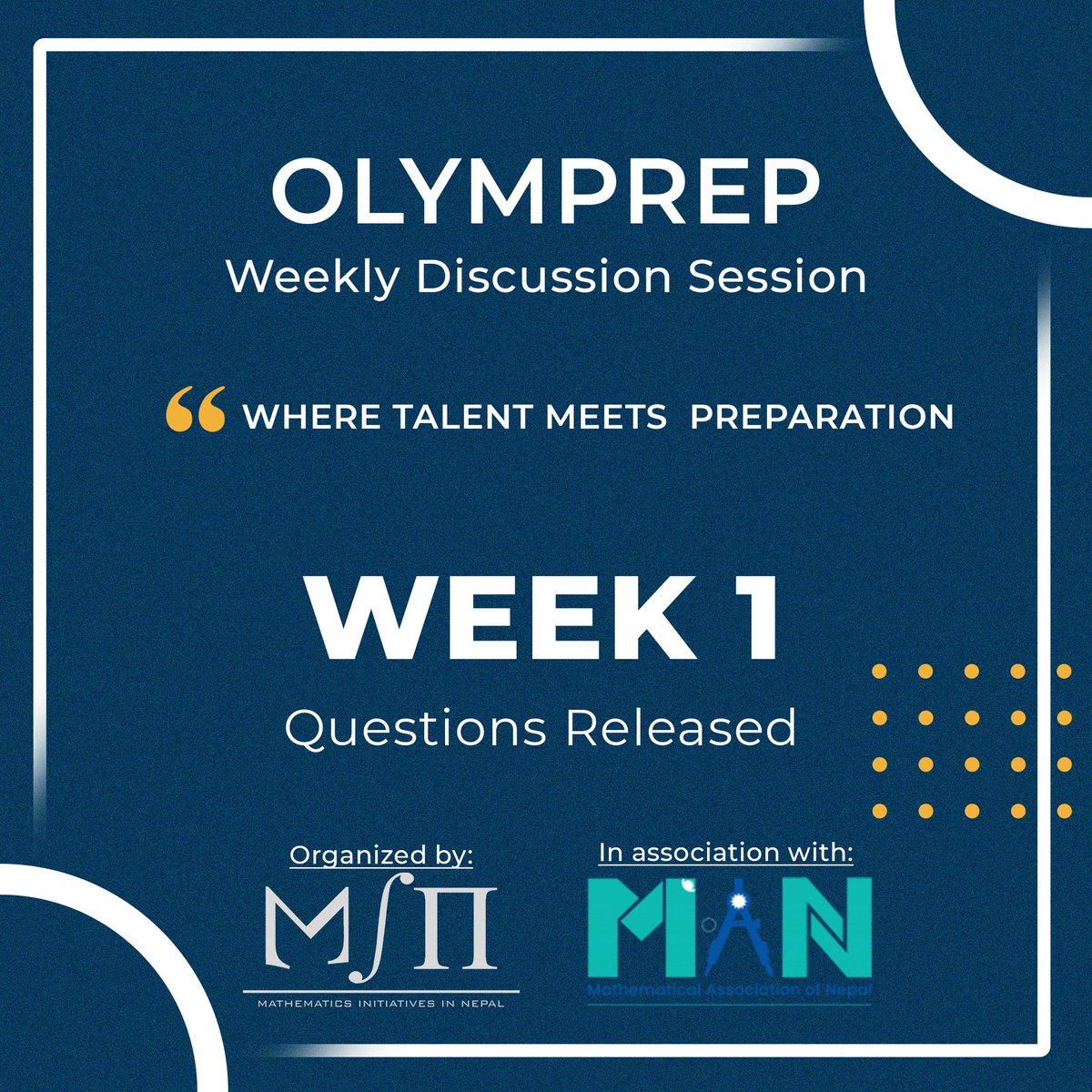 Mathematics Initiatives in Nepal tweet media