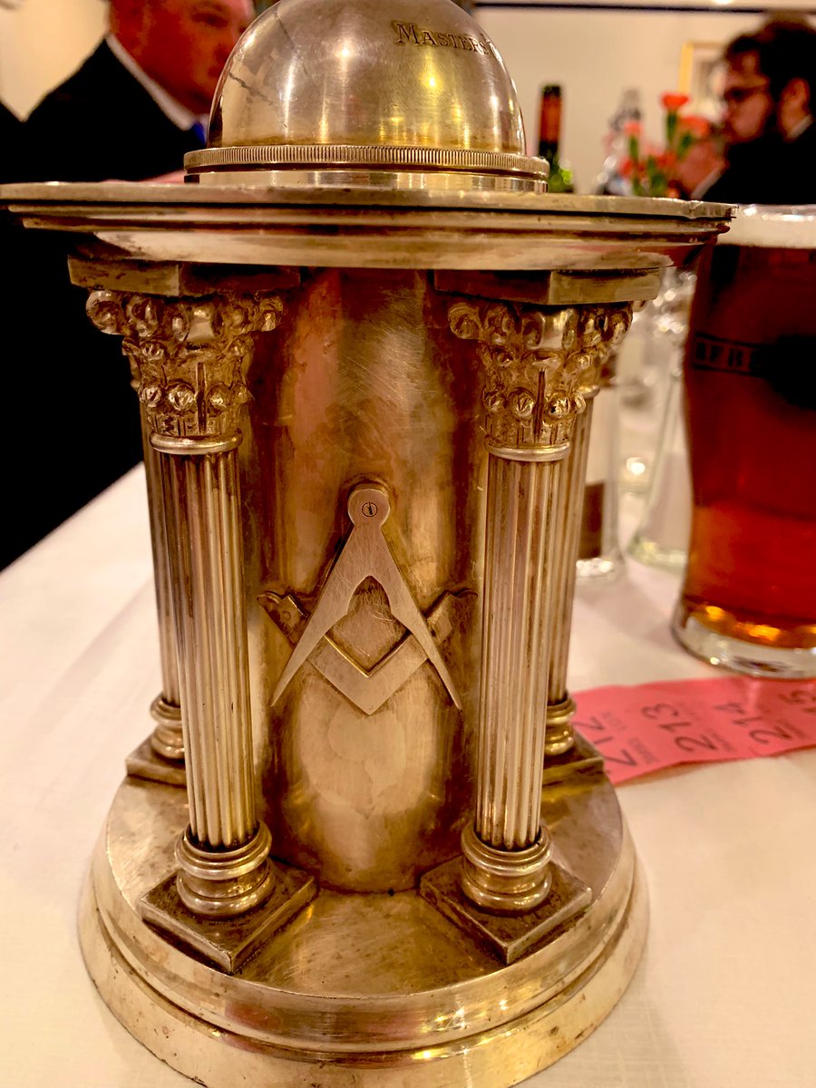 Just how wonderful is this! <a href="/OSEL5162/">Old St.Edwards Lodge 5162</a> Founders Charity Column, designed to extract loose change from the pockets of masons 😎❤️ we have big plans for this little lodge that meets on a Saturday 3x year. We are looking for members to join us, if you are interested DM me
