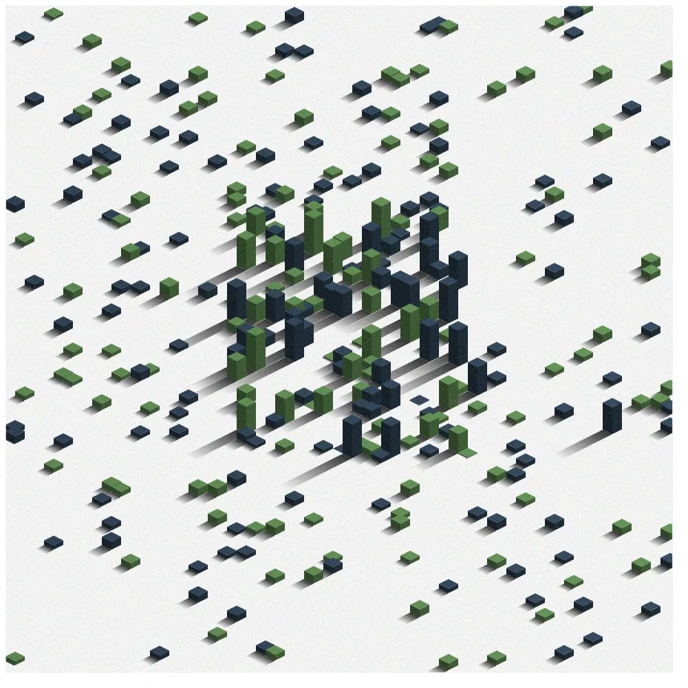 zdkhshba's tweet photo. Towers #19

https://t.co/eHmeoq8seC

#generative #creativecoding #p5js #fxhash #NFT https://t.co/PsF2BGzsXd