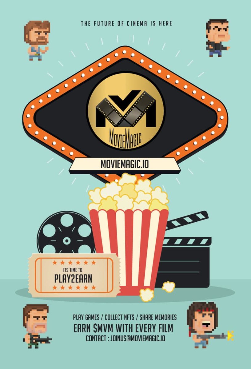 MovieMagicBSC's tweet photo. Massive developments in our roadmap. Come check us out on our TG: https://t.co/L3UgdfMt44
P.S - Partnerships with Global Cinema Chains 😉🚀
Now trending on https://t.co/wvQ6fazr7s 🤩
$MVM $BNB #BSCGem #P2E https://t.co/FyybIFnTNZ