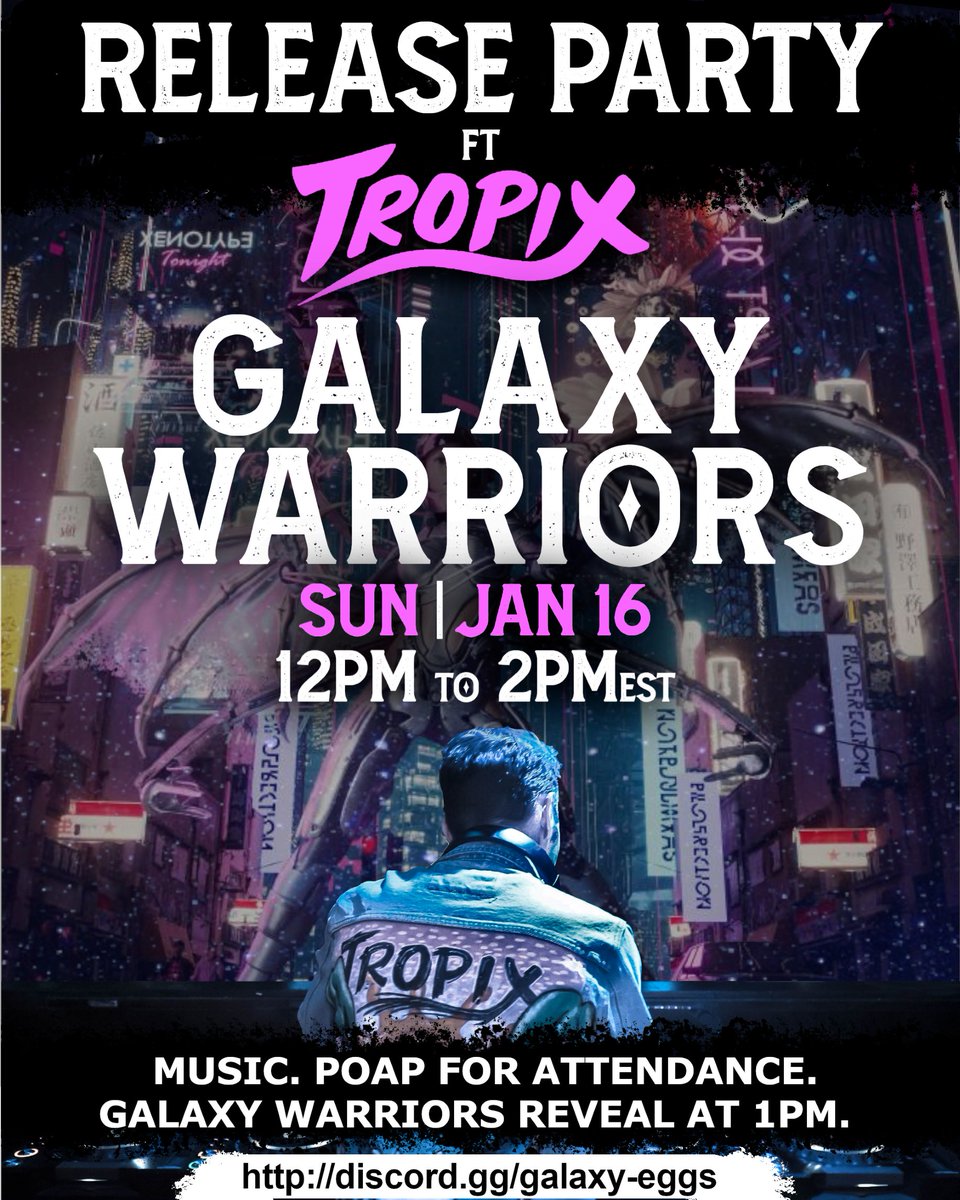 JOIN US NOW FOR OUR REVEAL PARTY WITH <a href="/TropixOfficial/">TropixMusic</a> !!!

discord.gg/q8nsZ2Fh