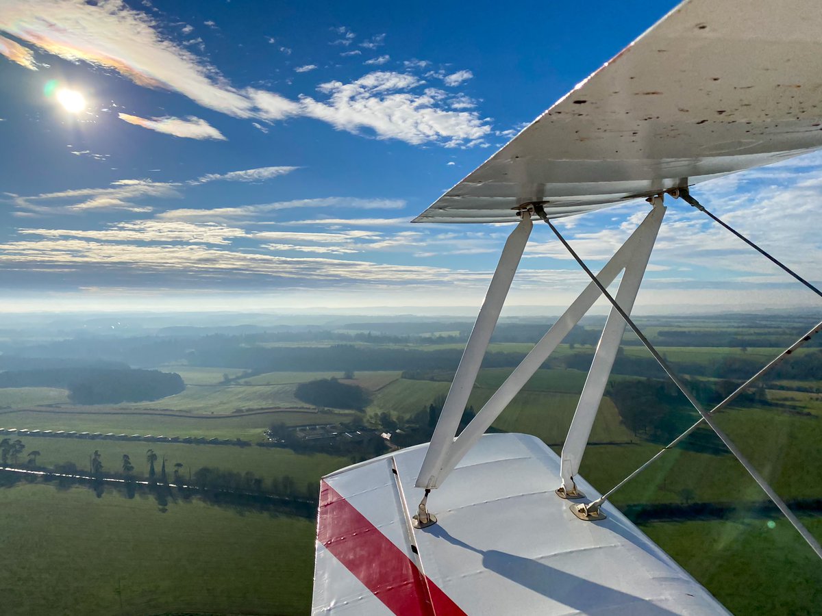 Open cockpit flying at its finest! #aviation #sundaymorning