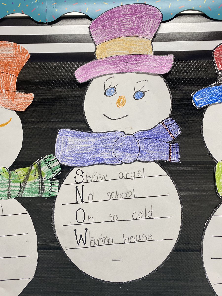 SKAnthonyNBES's tweet photo. 1st grade is SNOW much fun! #AcrosticPoems https://t.co/L4h0F1jfr6