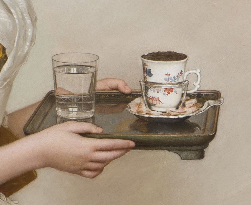Anita_Woolf's tweet photo. ¿Te apetece un exquisito chocolate?
Servido en una taza de fina porcelana, acompañado de un vaso de cristal de Bohemia con agua, sobre una bandeja de laca japonesa...pues acompáñame 
👇1/7 https://t.co/d8Nb45Q2YQ