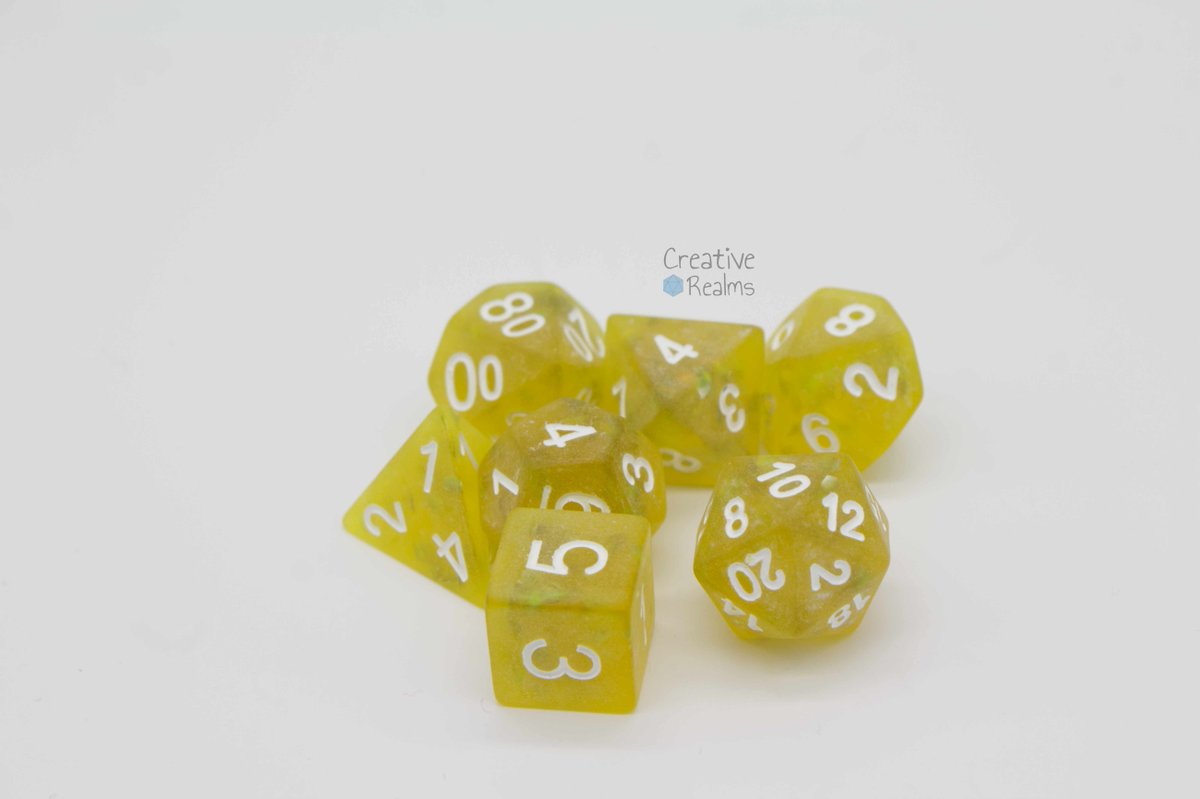 CreativeRealmsK's tweet photo. Euch fehlt der Sonnenschein im dunklen Winter?
Das Würfelset kann vielleicht ein wenig Abhilfe schaffen!
https://t.co/EzAsaVAp3C
#CreativeRealms #DiceGoblin #pnpde #ttrpg https://t.co/OhUr7GMUzl