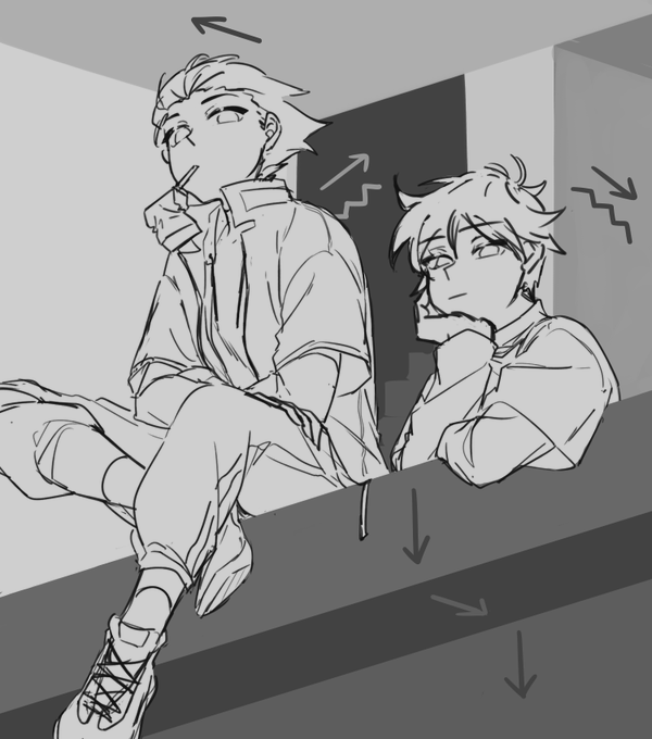 tb to this ritshou drawing i made back in ?? 2019 or 2020, side-by-side with its sketch
#mobpsycho100 #mp100 #shousuzuki #ritsukageyama 