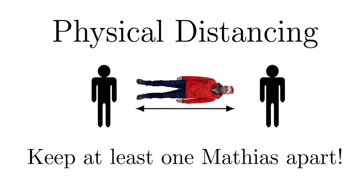 MMagdowski's tweet photo. Noch einen #PhysicalDistancing-Reminder für das nächste #HybridPlenum in den #GrundlagenDerElektrotechnik gebastelt. Da mir langsam die #ETechnik-Bezüge ausgehen, habe ich, ach seht ihr ja selbst: https://t.co/FTDBAsfq9M