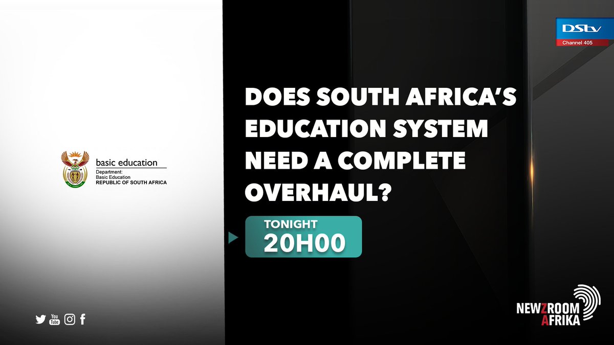 Newzroom405's tweet photo. [COMING UP] Does South Africa's education system need a complete overhaul?

This conversation tonight on #InFocusOn405 at 20h00.

#Newzroom405 https://t.co/EwS7izYGZF