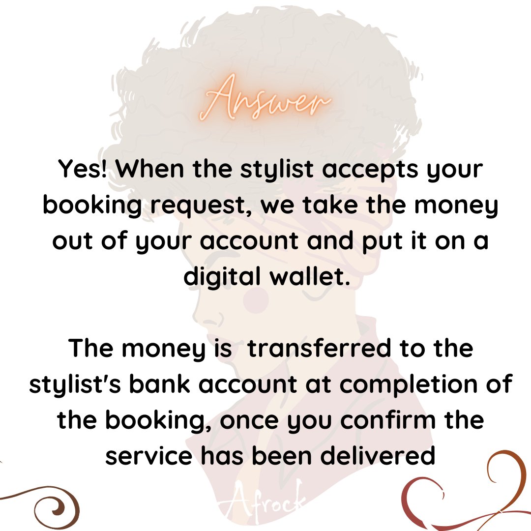 We understand that you can have reservations about booking a stylist online, so let's answer some of the most common questions we receive about Afrocks 😊