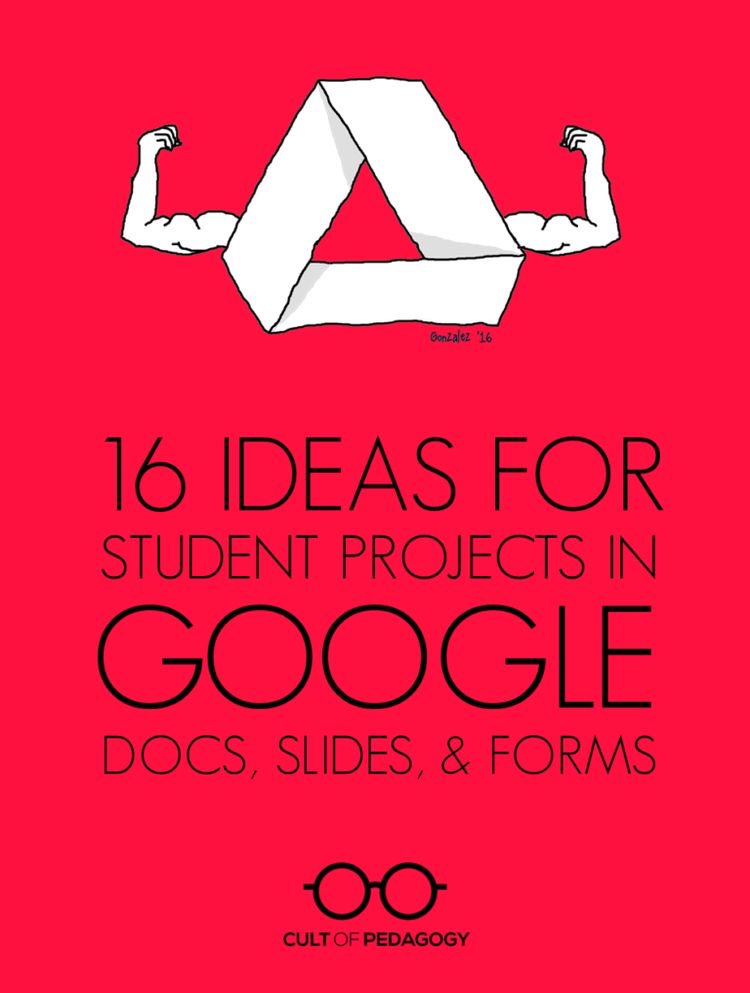 16 Ideas for Student Projects Using Google Docs, Slides, and Forms 

bit.ly/3frvbRR <a href="/cultofpedagogy/">Cult of Pedagogy</a>
#edchat #edutwitter #learning #edtech