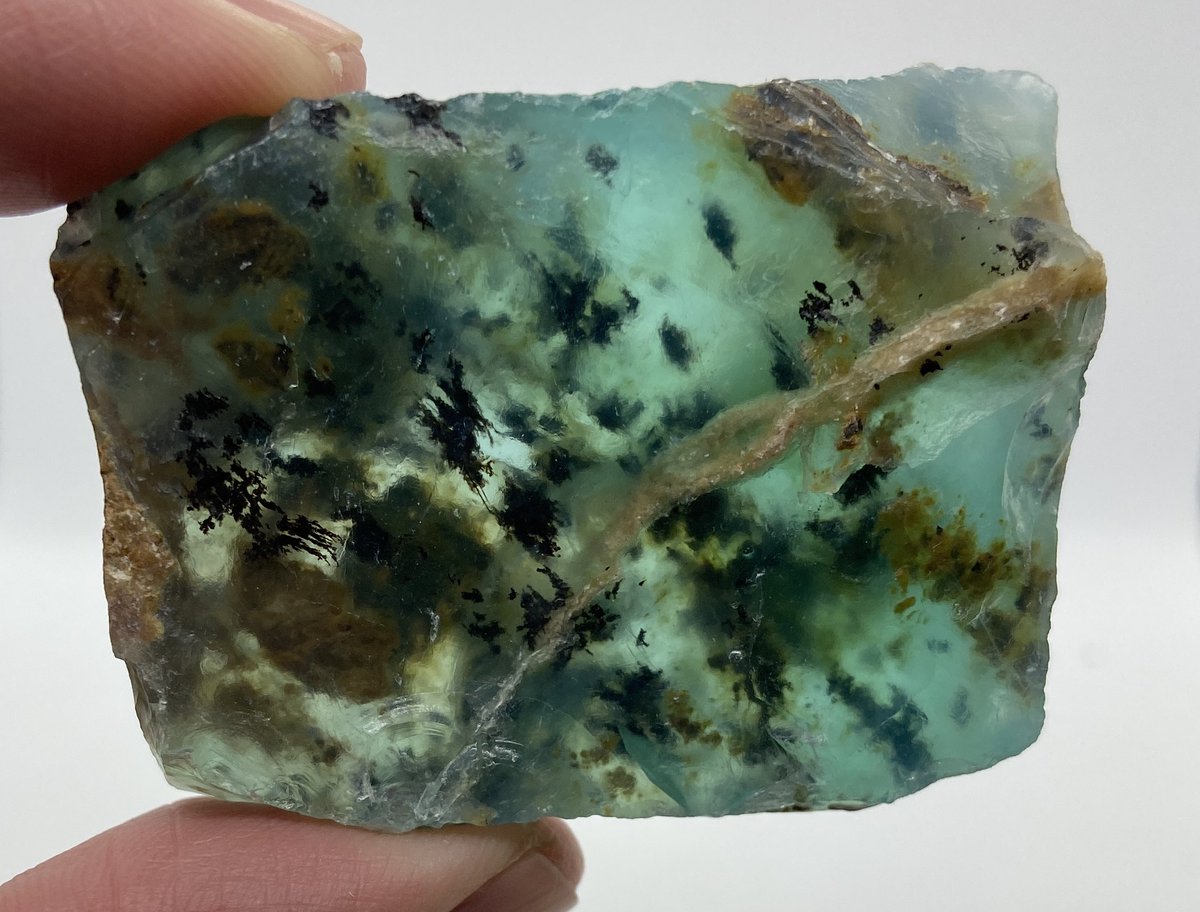 Blue opal with dendrites from Peru