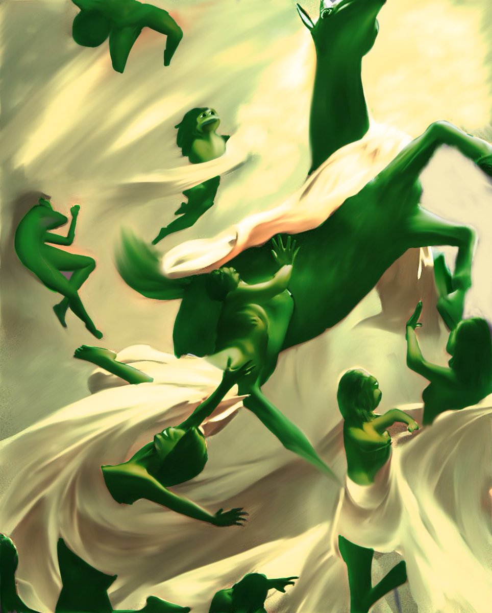 thecringeape's tweet photo. Dear @jaggedsoft and  🐸 @jaggedVIP 

Minted my very first hand drawn Pepe art “PEPE SUPREMACY” at @opensea ✨ 🐸 

Edition of (1/1) RP for 0.28$WETH

#NFTs #pepe #MATIC 

https://t.co/FJHXAsUPBZ https://t.co/3VwS9PTCbt
