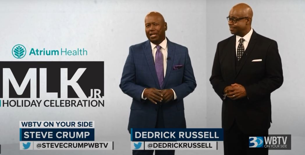 While this past Saturday night was Dedrick Russell's last newscast on WBTV,but Monday night at 7 we're hosting the Atrium Health MLK Holiday Special. Congrats on the new position with our company Gray Television.It's great sharing in victory lap and swan song moment.