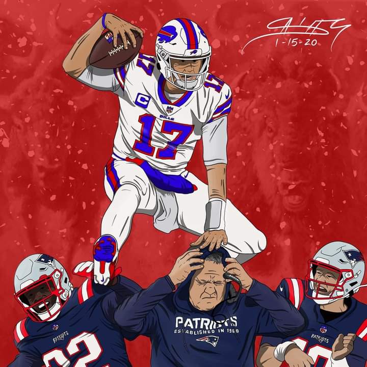 JudMokhiber's tweet photo. Artwork by my nephew @SMokhiber 
Amazing!!
On to the next game! 😤
@BuffaloBills @BuffaloBillsPR @JoshAllenQB https://t.co/g3IDpV2MiD