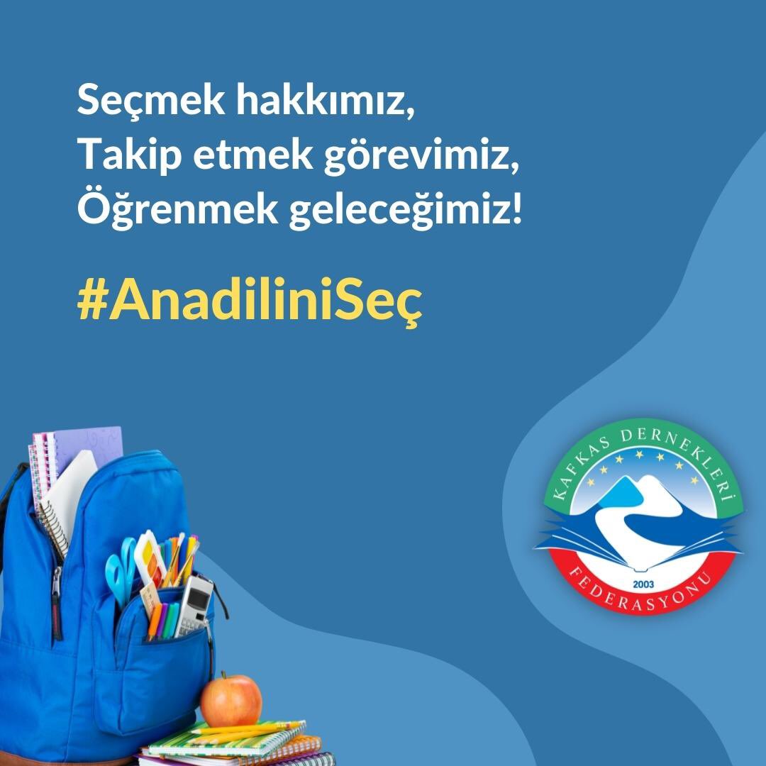 KAFFED's tweet photo. Seçmek hakkımız,
Takip etmek görevimiz,
Öğrenmek geleceğimiz!

#AnadiliniSeç https://t.co/oefxq3kyz4