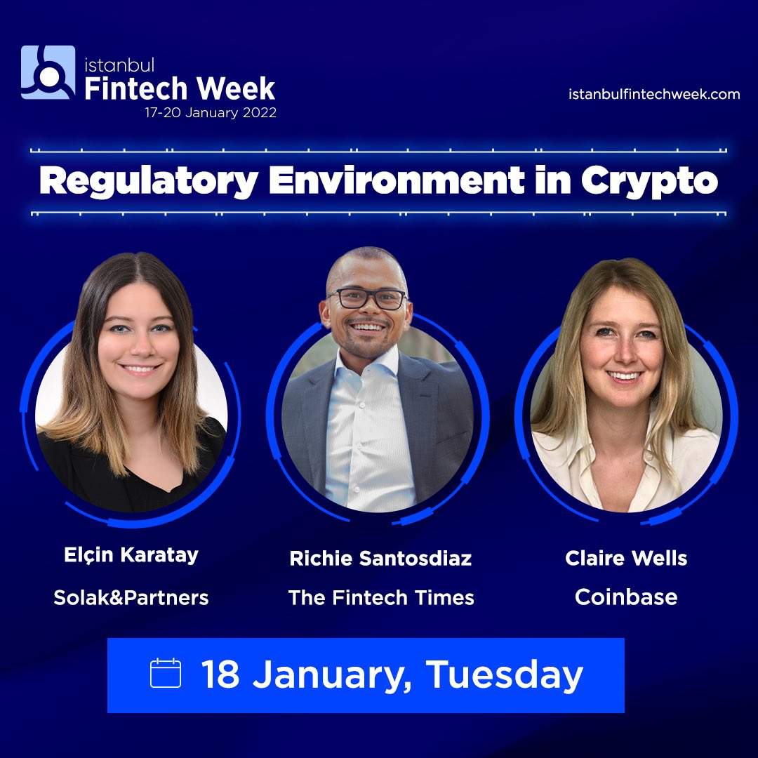 Fintech_TR's tweet photo. 📌 Ajandanıza not edin!
18 Ocak’ta Istanbul Fintech Week’de gerçekleşecek olan Regulatory Environment in Crypto panelinde bize katılmayı unutmayın!
👉🏻 Kayıt için: https://t.co/fKNpwa0Aro
#IFWONLINE #FinTR #ISTANBULFINTECHWEEK @istfintechweek
@thefintechtimes @coinbase https://t.co/7clNUJrKom