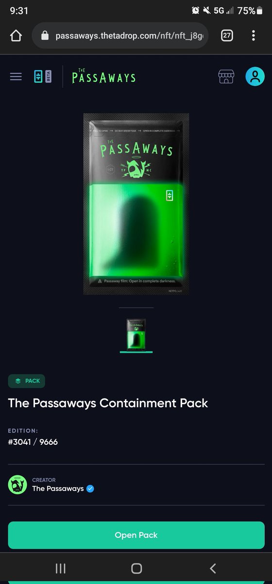 #theta #thetafam #thetanetwork #thepassaways Should I open it?..🤔