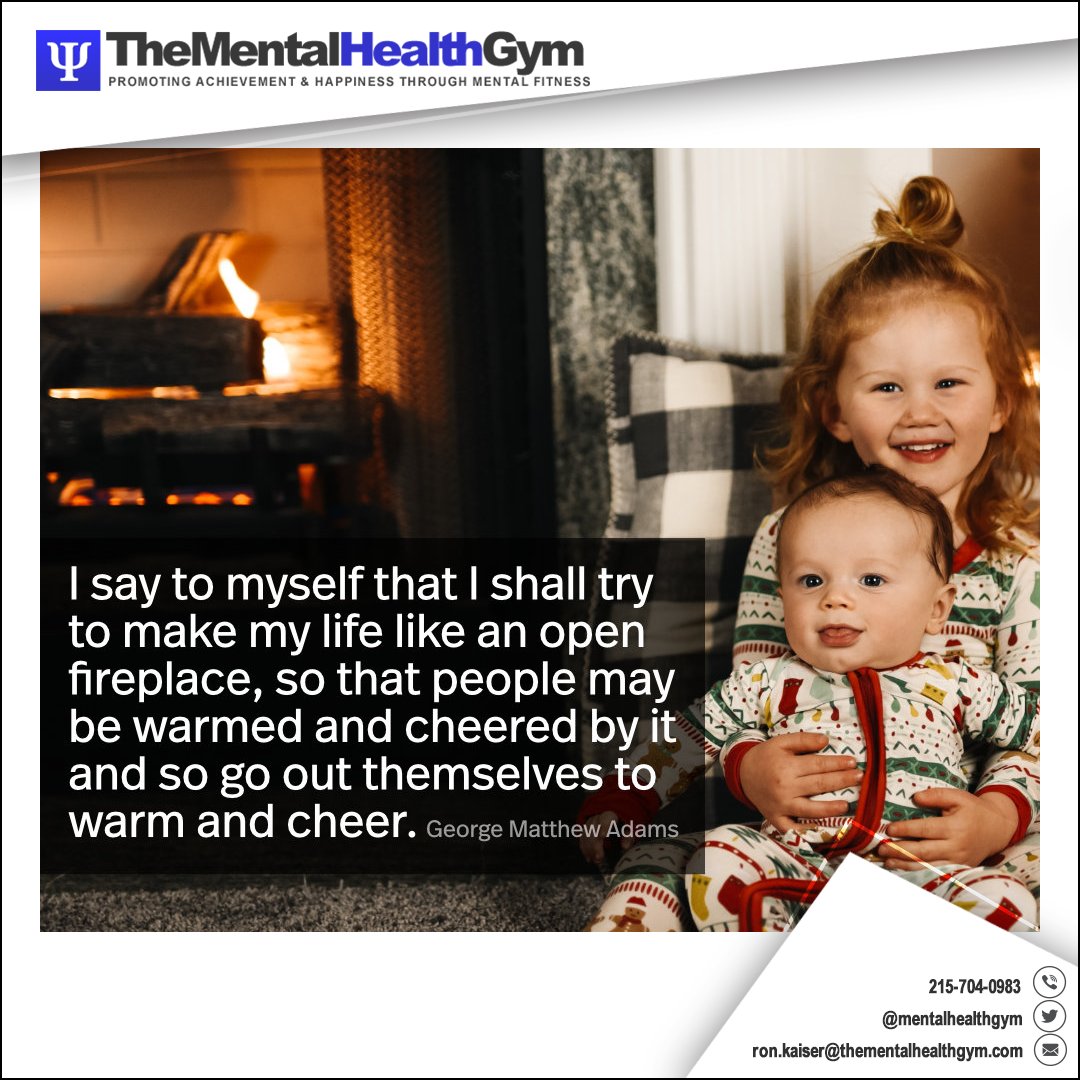 mentalhealthgym's tweet photo. “I say to myself that I shall try to make my life like an open fireplace, so that people may be #warmed and #cheered by it and so go out themselves to warm and cheer.” -George Matthew Adams

#motivationalquotes #inspirationalquotes #lifequotes  #dailyquotes #positivevibes https://t.co/twZgGwpMob