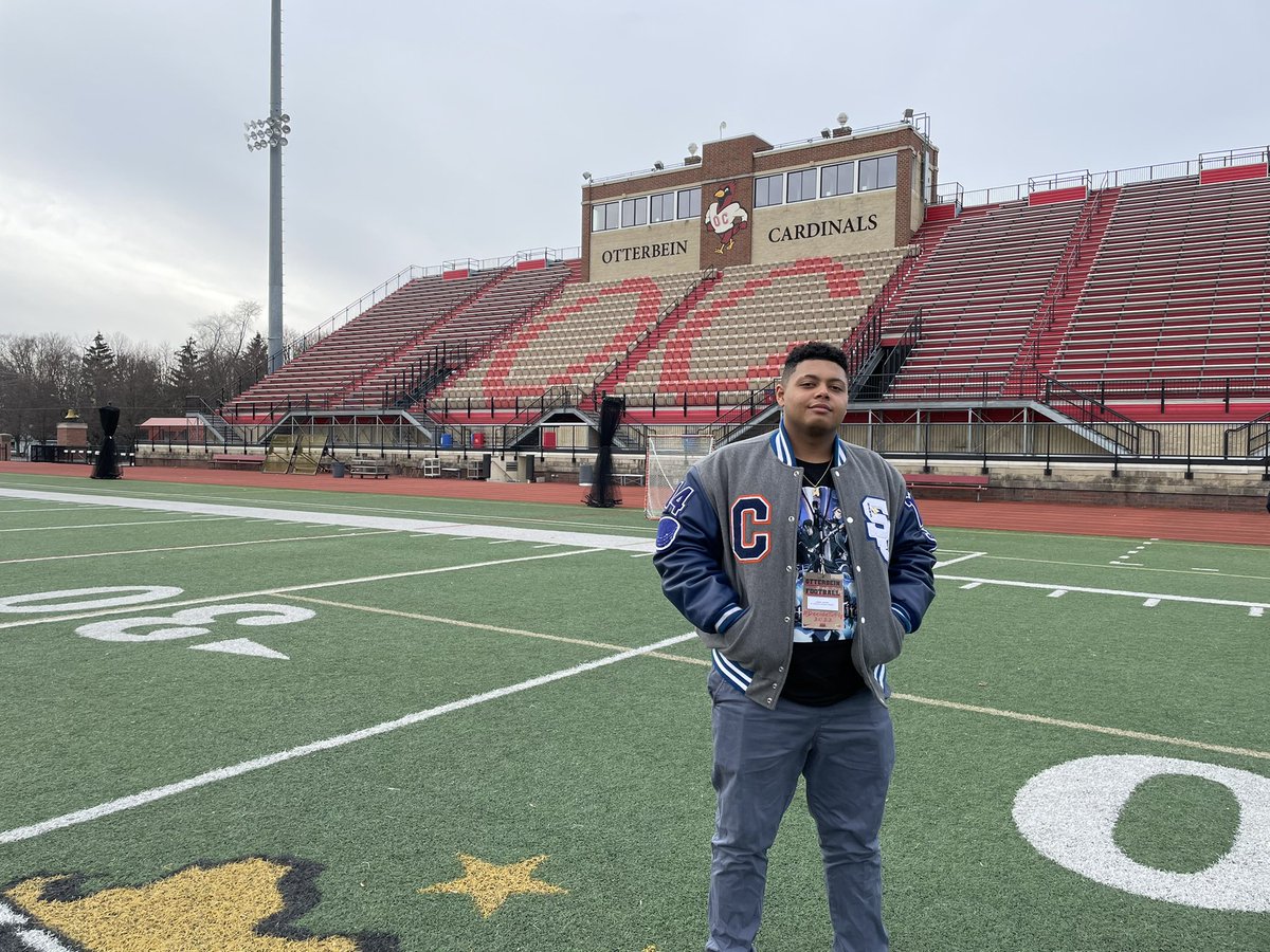 Thank you @Otterbein_FB @CoachDoup @Coach_AMoore @CoachBurket had a great time visiting. So thankful for the opportunity to further my education and 🏈 career. @CoachMCGoodman1 #officialvisit #collegevisit #recruit #football #Otterbein #Ohio