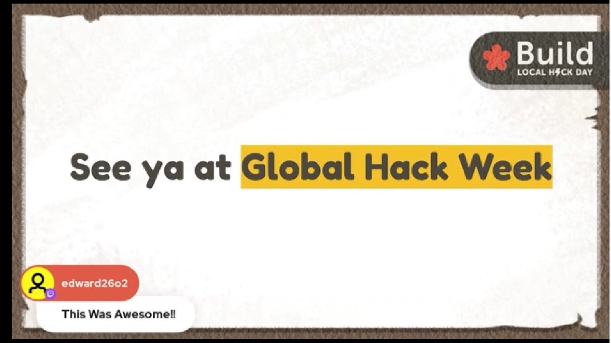 iamrosalp's tweet image. Thank you @MLHacks I had a great week. See you all in Global Hack week!
#LocalHackDay