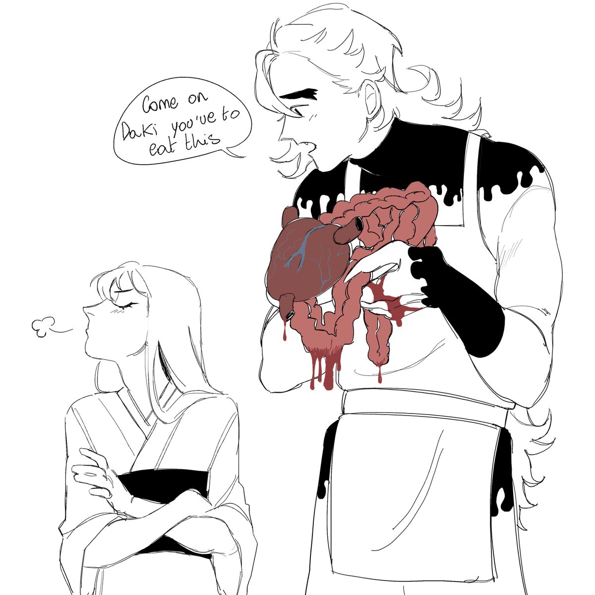 naitm33r's tweet photo. Kny spoilers (kinda) Gore ⚠️
.
.
Dad Douma (? #kimetsunoyaiba #DemonSlayer 
(1/2) https://t.co/YcsuFqYCMM