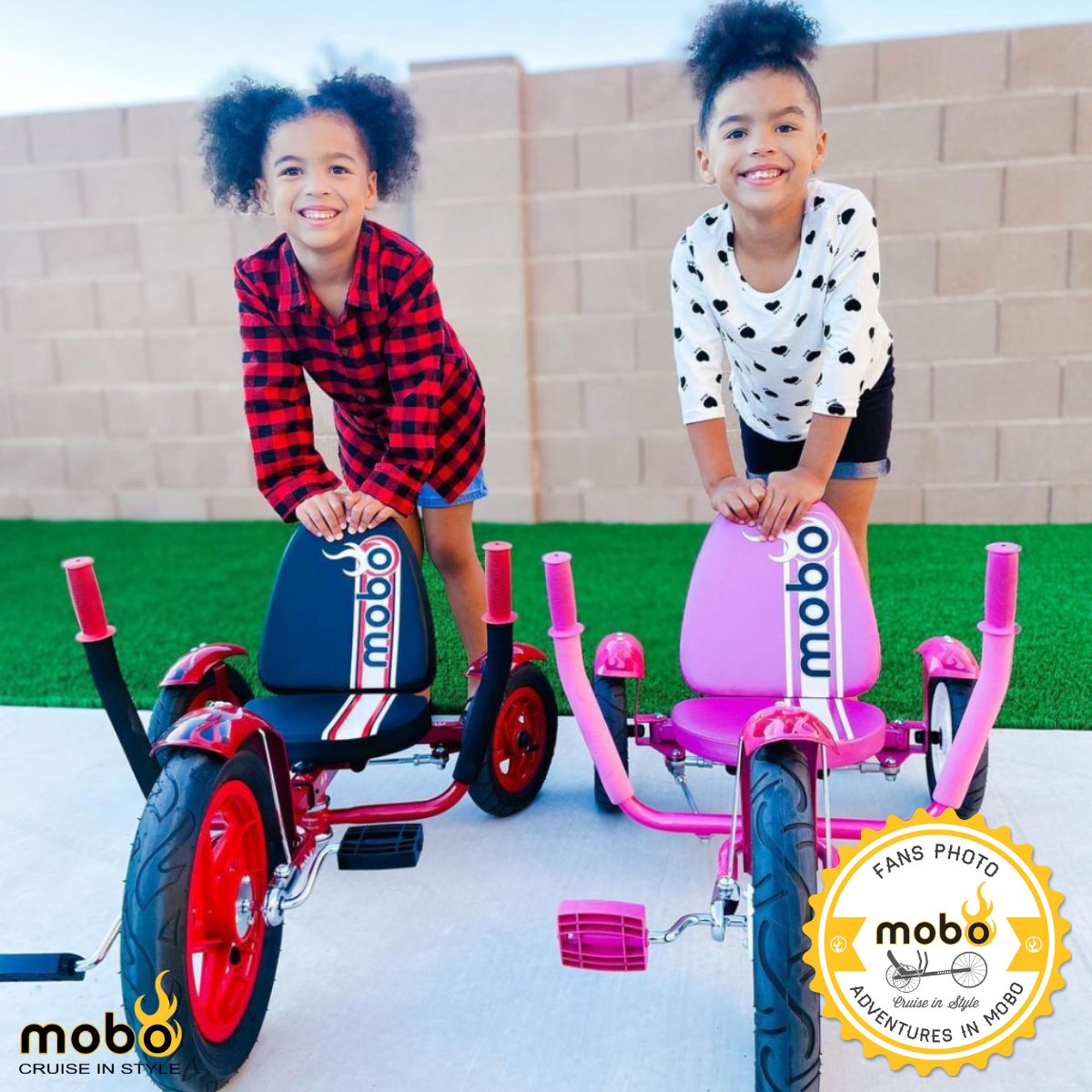MoboCruiser's tweet photo. Love the color-coordination, girls! Thanks for sharing, @the_stephen_3! #gomobo #tricycle #recumbentbike https://t.co/QxgK6VWUIQ