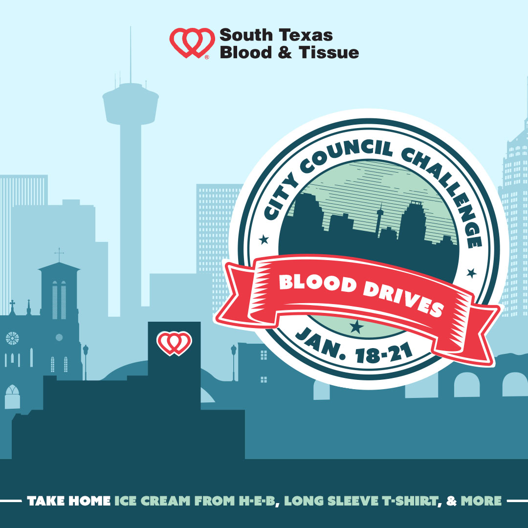SouthTexasBlood's tweet photo. Do good for your @COSAGOV district! 📍Help save lives at your closest "SA District Challenge Blood Drive" and support your councilmember in saving lives! 💪Schedule your donation at https://t.co/R2DyzAzkIS #SAChallenge #EndTheBloodShortage https://t.co/LxPlxPEMfd