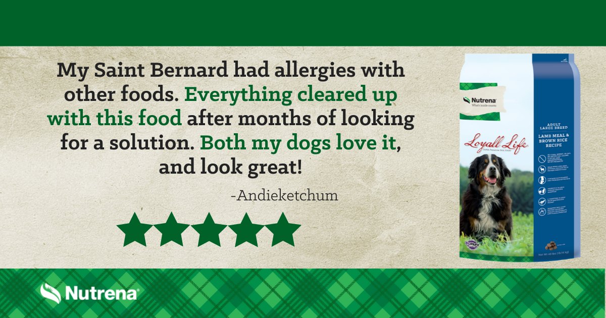 Hear what Loyall Life customers have to say about Adult Large Breed Lamb &amp; Brown Rice Recipe. What does your dog think? 🐶🐕 bit.ly/3qymyvq
