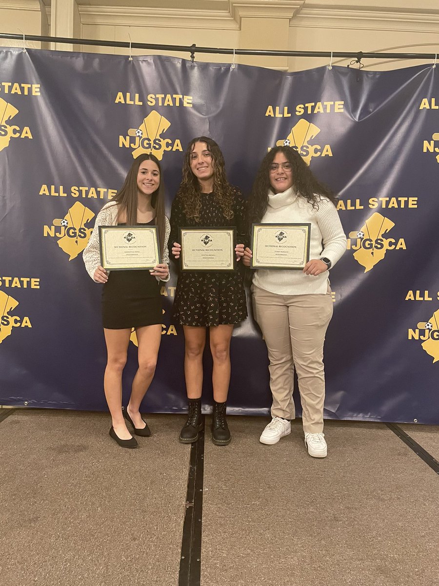MKHS_Mort's tweet image. Congratulations to our 5 girls who were recognized at the NJGSCA banquet. 

Cristina McNish
Tifany Paredes 
Samantha Vieira 
Taylor Pezulich (Not Pictured)
Melina Updale (Not Pictured)

Taylor and Melina were also voted to the top 20 North 2 Region Team! #WeAreBarrons