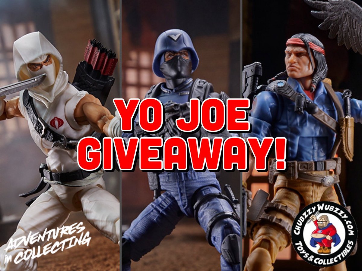 aic_podcast's tweet photo. 🚨GIVEAWAY ALERT🚨

Yes! ANOTHER ONE! We’ve teamed up with our #localtoystore Chubzzy Wubzzy toys to get one lucky winner 3 new joes. Tap the link below to enter over on Instagram. 

https://t.co/gAh12oHIkN

#giveaway #gijoe #yojoe #hasbro #free https://t.co/ODMAbIFroC