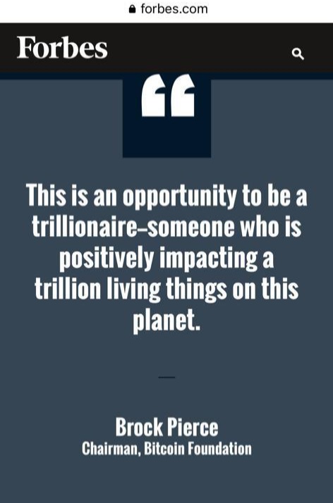 brockpierce's tweet photo. The new #trillionaire - Positively impacting a trillion living things. ⚡
It takes all of us. 💞
Let's make this 🌎 better #together. 

#lifeofservice #healtheplanet #doyourpart #BetterTogether https://t.co/LroQQPul5U