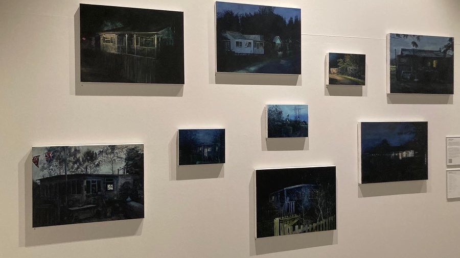 Where We Live opened on Saturday at the Millennium Gallery Sheffield… including this hang of paintings of the Fitties and a QR code to listen to Harriet Tarlo reading her poems about the Fitties - here’s the link so you can listen at home m.soundcloud.com/judy-tucker-42…