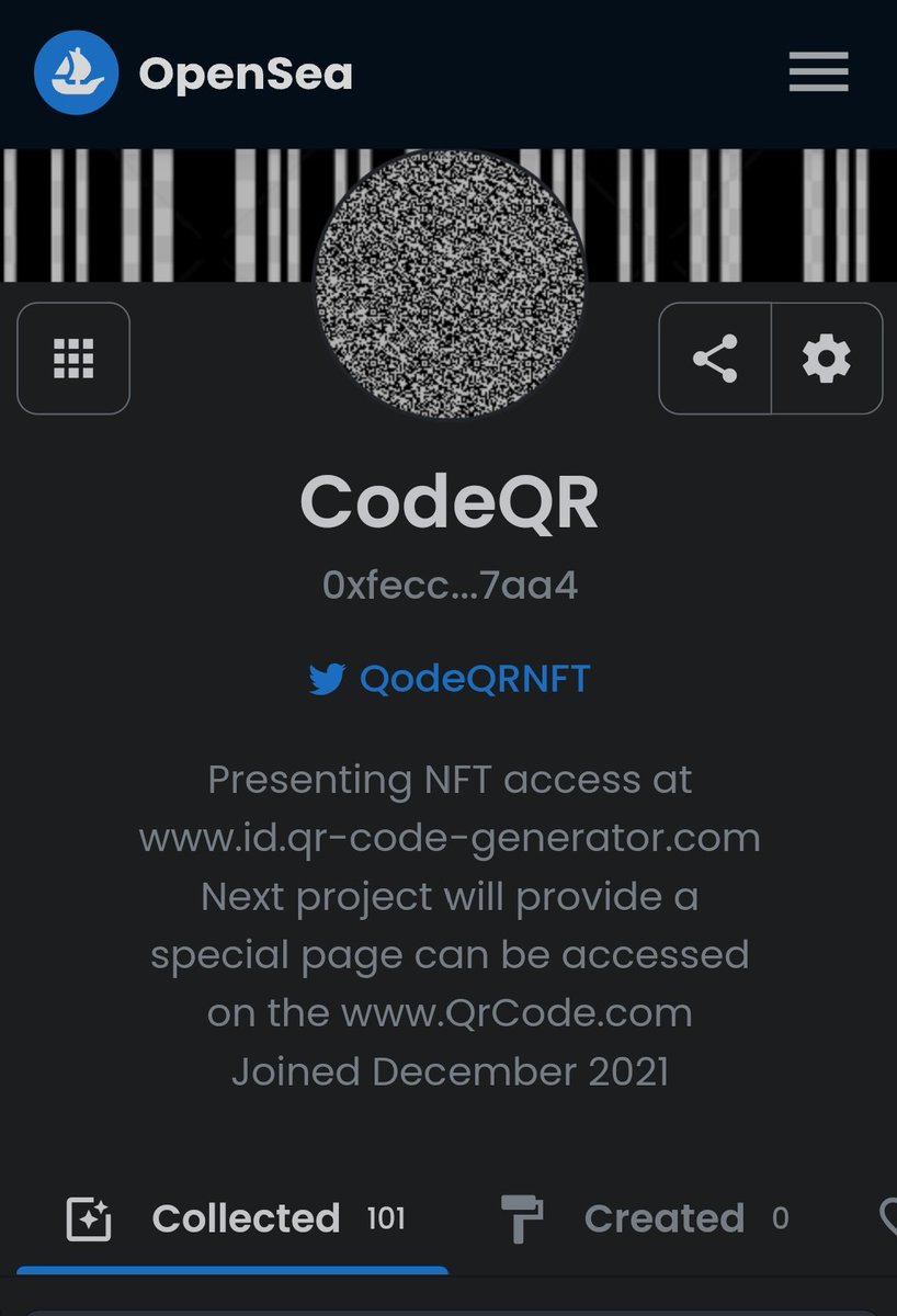 QodeQRNFT's tweet photo. @opensea Promote, 
unique NFT
#NFT #NFT https://t.co/TTrTYhVaYi