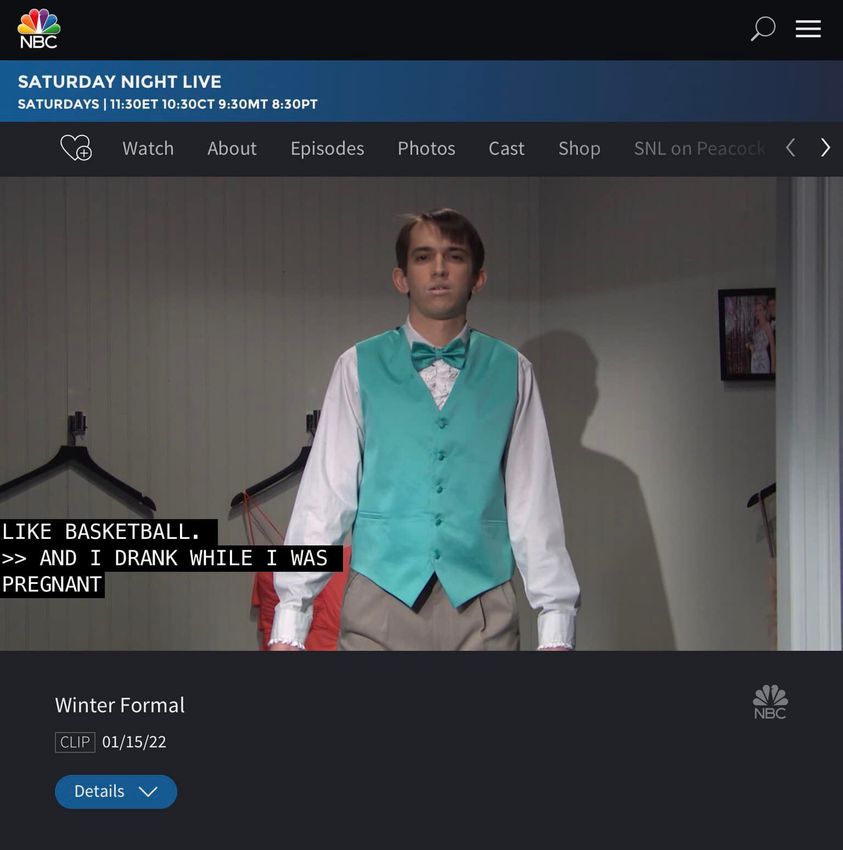 oursacredbreath's tweet photo. Disturbing & disappointing. Entire skit is making fun of the characters' son … eventually the mom says she drank while pregnant. Inappropriate @nbcsnl, @NBCNetwork and the actors who participated. This is not okay. #FASD #DisabilityIsNotAJoke #DoBetterSNL
https://t.co/VYQLdJo5H6 https://t.co/NdqUuhXJEV